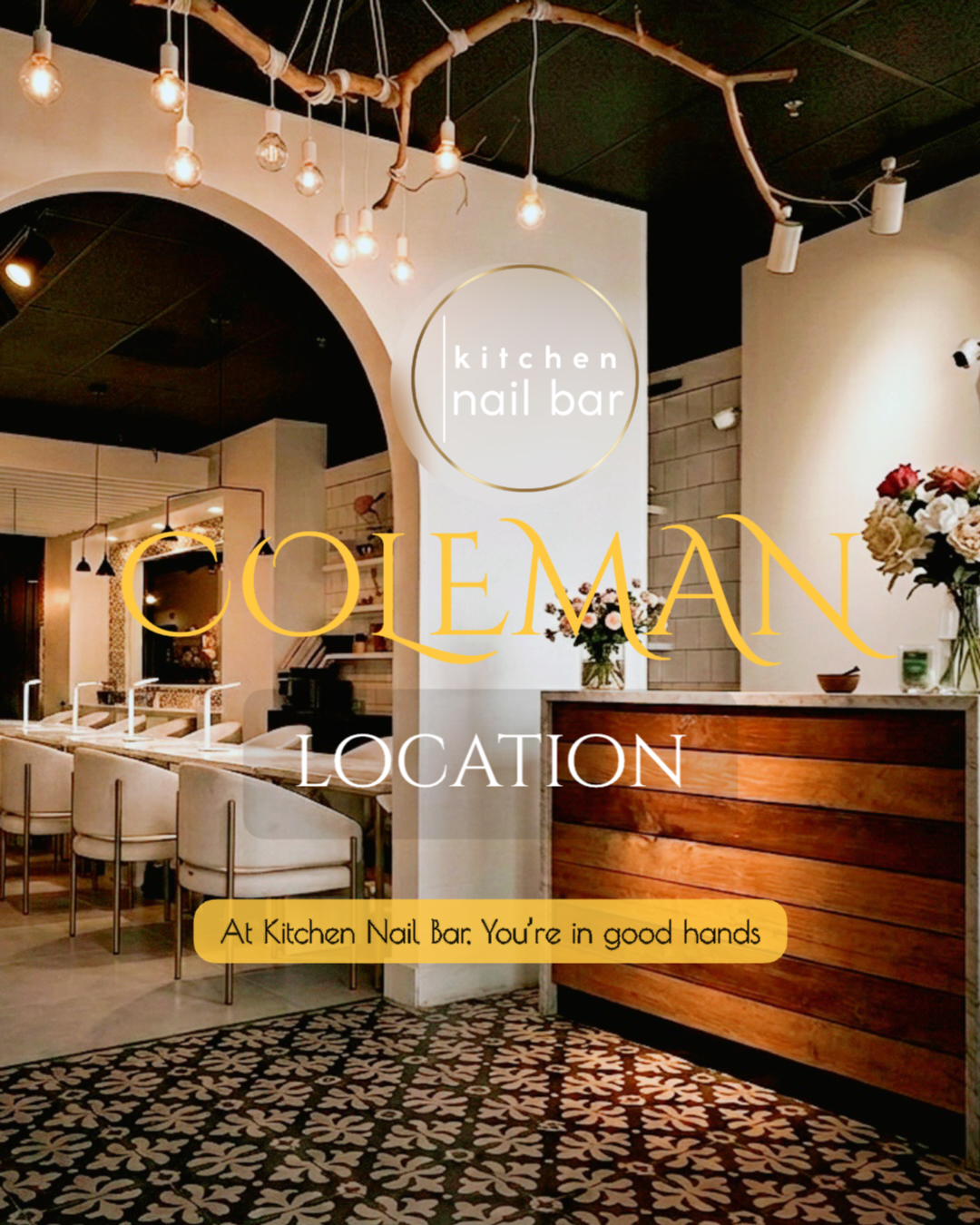 Professional nail care at Kitchen Nail Bar Coleman location