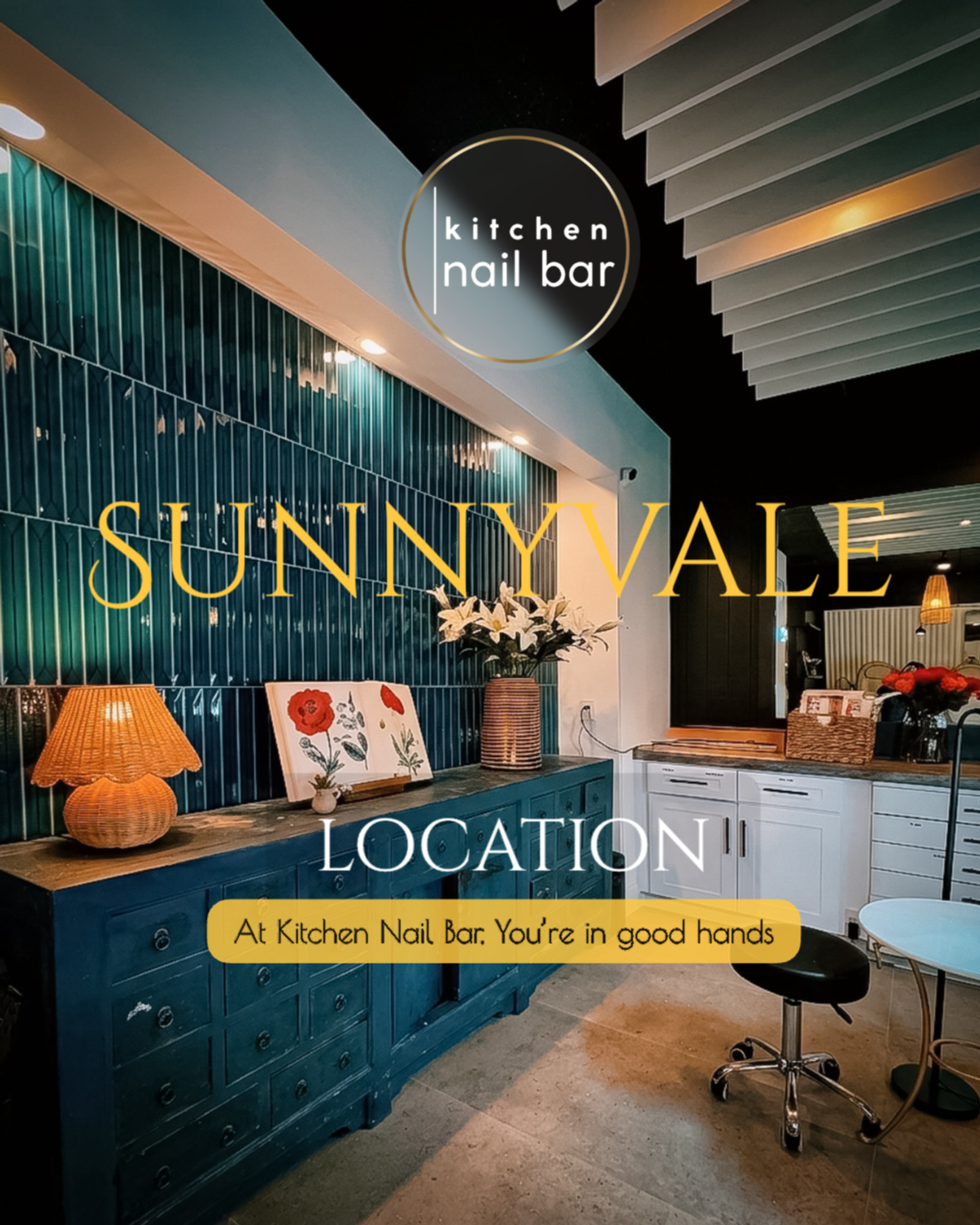 Contemporary design at Kitchen Nail Bar Sunnyvale